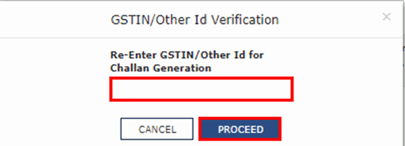 GST Online Payment Step -4