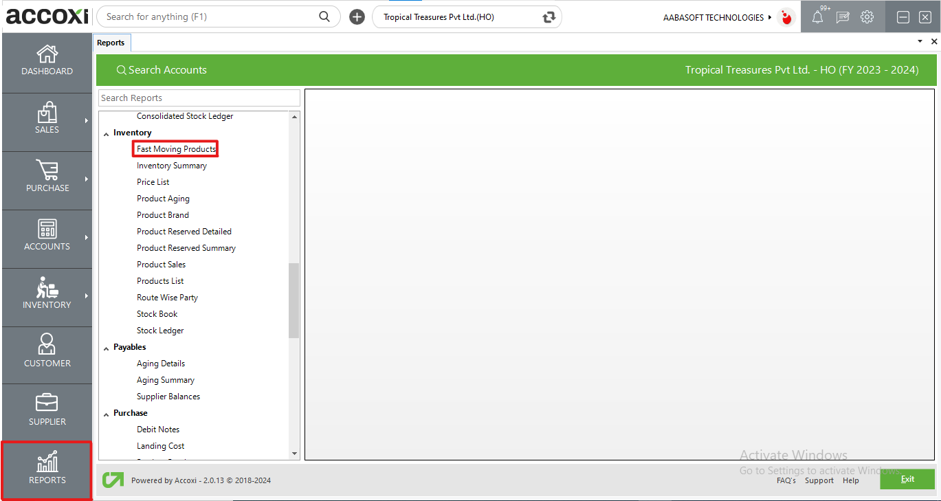 Fast Moving Products