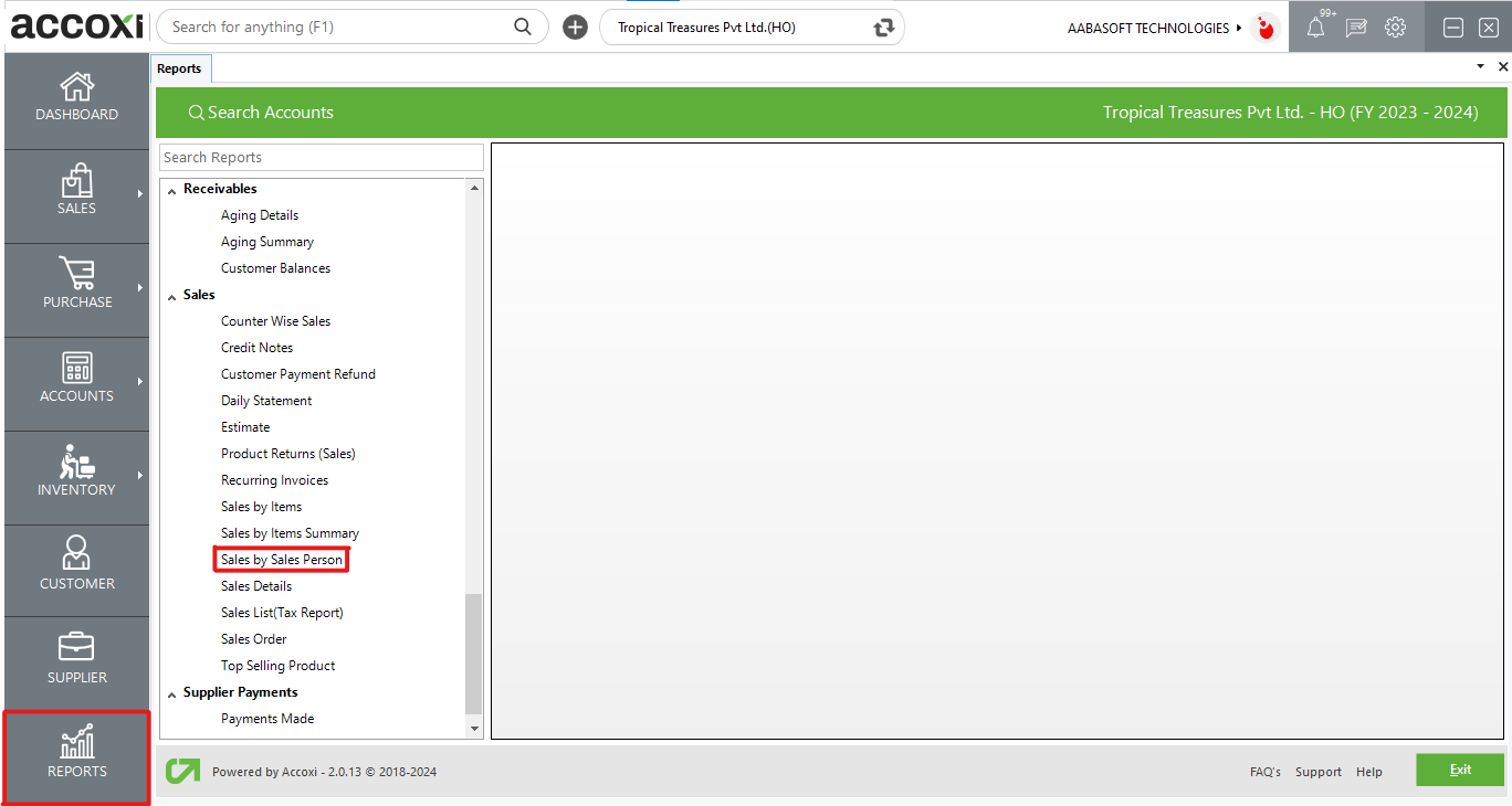 Sales By Person Summary