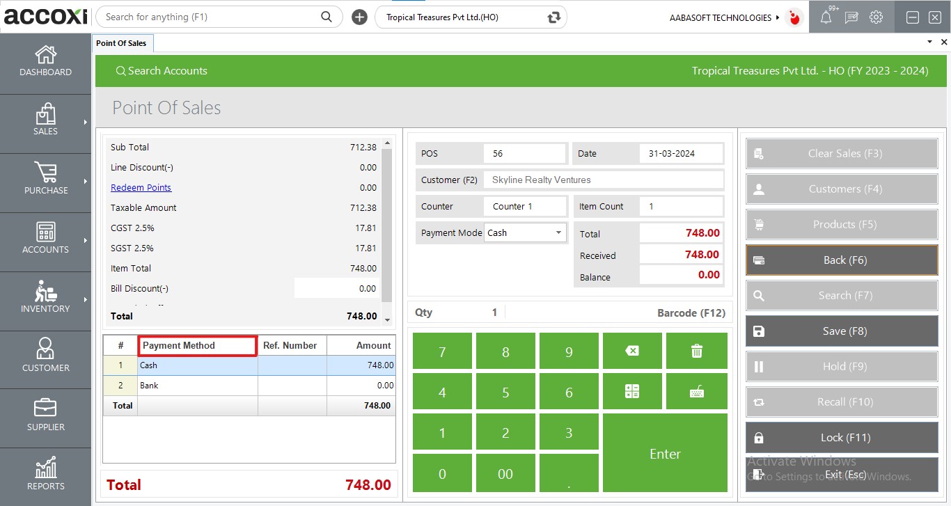 Multiple Payment Method