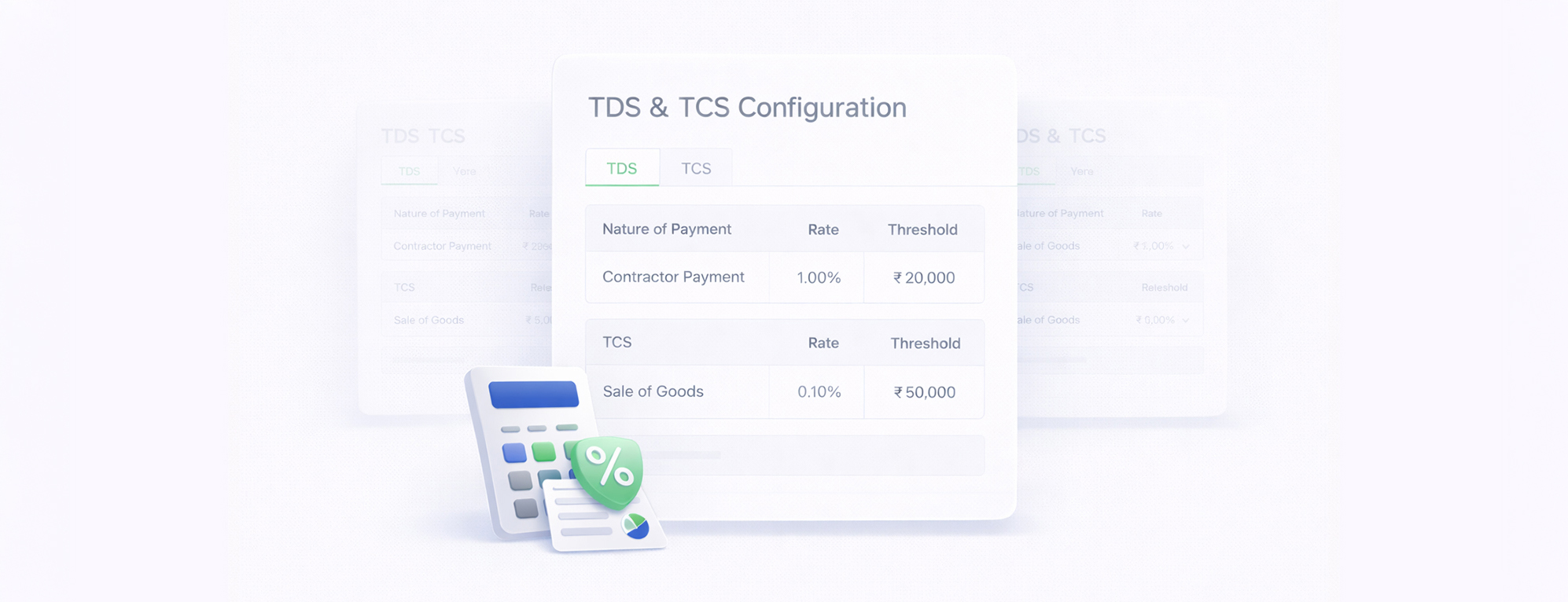 TDS & TCS Configuration Accoxi